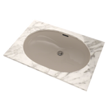 TOTO Oval 19-11/16" x 13-3/4" Undermount Bathroom Sink with CEFIONTECT, Bone, Vitreous China, LT546G#03