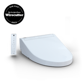 TOTO WASHLET C5 Electronic Bidet Toilet Seat with PREMIST and EWATER+ Wand Cleaning, Elongated, Cotton White, Plastic, SW3084#01