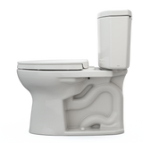 TOTO Drake II Two-Piece Elongated 1.28 GPF Universal Height Toilet with CEFIONTECT and SS124 SoftClose Seat, WASHLET+ Ready, Sedona Beige, Vitreous China|Plastic, MS454124CEFG#12