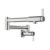 Blanco Culina II Wall-Mounted Pot Filler, PVD Steel, 1.5 GPM, Brass, 527484