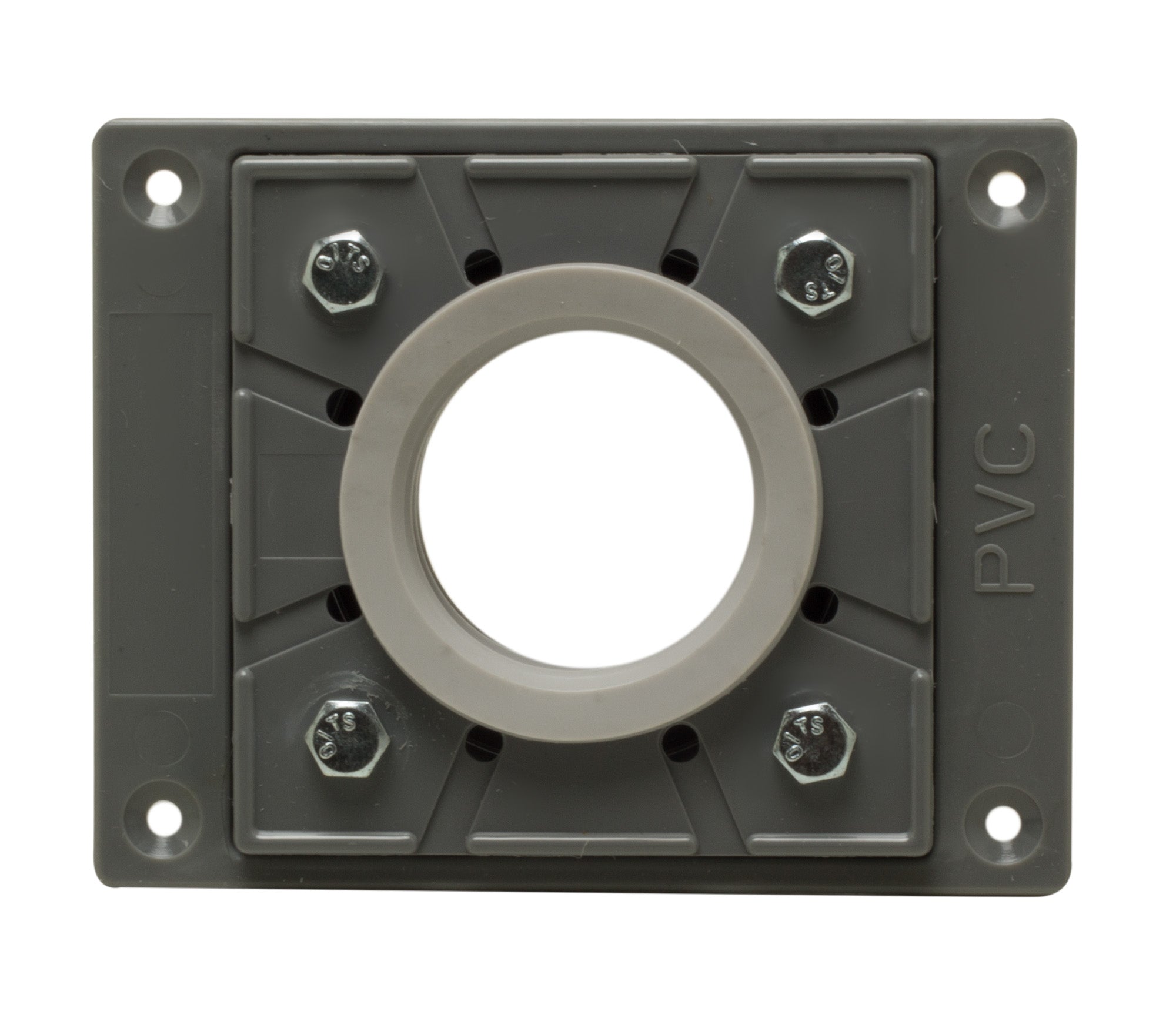 ALFI brand ABDB55 PVC Shower Drain Base with Rubber Fitting, Gray