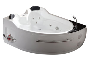 Alternate Image for Eago 67" Acrylic Corner Neo-angle Round Bathtub, White, AM113ETL-R