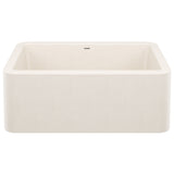 Blanco Ikon 27" Silgranit Farmhouse Sink, Soft White, No Faucet Hole, 443075