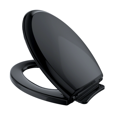 TOTO Guinevere SoftClose Non Slamming, Slow Close Elongated Toilet Seat and Lid, Ebony, Plastic, SS224#51