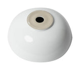 ALFI brand 15.13" x 15.13" Round Above Mount Porcelain Bathroom Sink, White, No Faucet Hole, ABC905