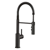 Blanco Catris Semi-Pro Pull-Down Dual-Spray Kitchen Faucet, Matte Black, 1.5 GPM, Brass, 443032