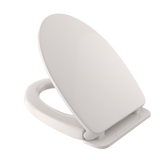 TOTO SoftClose Non Slamming, Slow Close Elongated Toilet Seat and Lid, Colonial White, Plastic, SS124#11