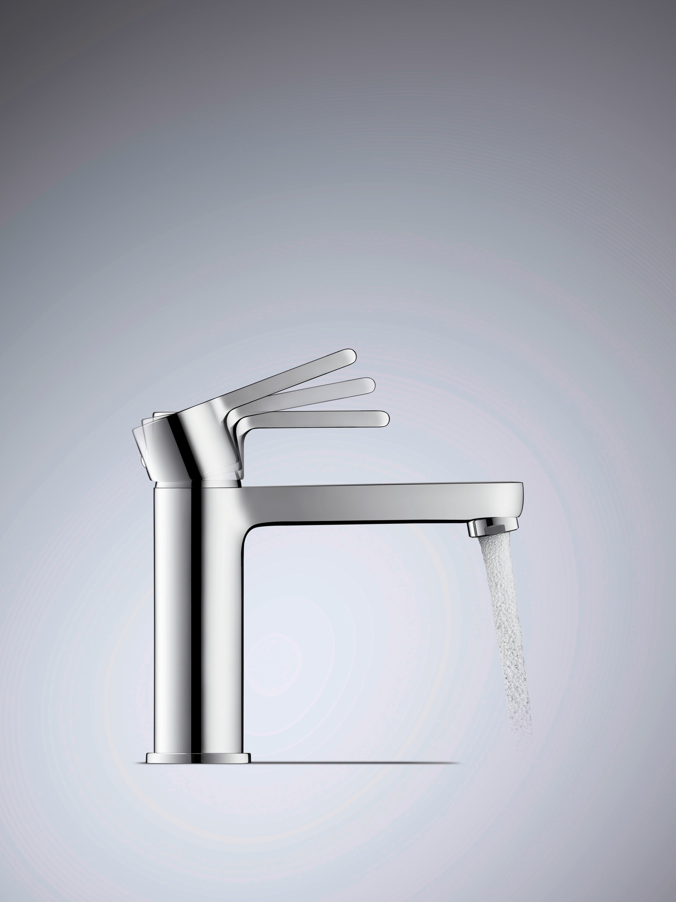 B.2 5 7/8" Single Hole Bathroom Sink FaucetBathroom Sink Faucet in Chrome, Drain Included