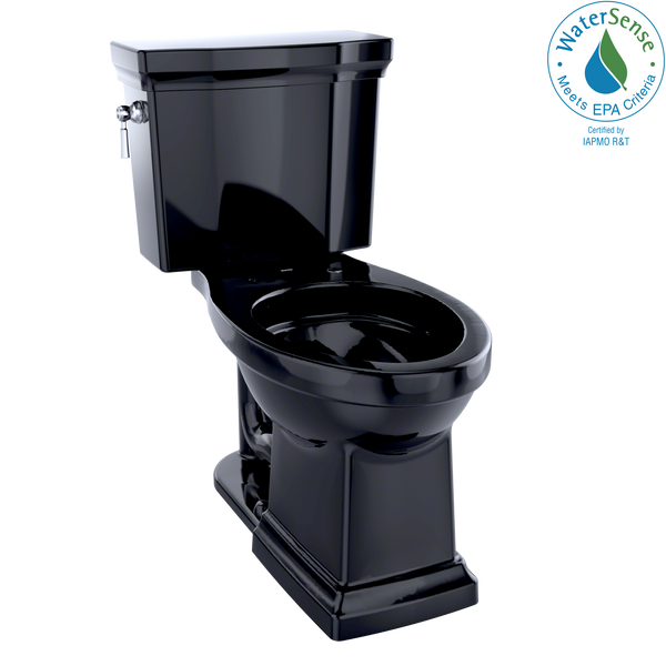 TOTO Promenade II 1G Two-Piece Elongated 1.0 GPF Universal Height Toilet, Ebony, Vitreous China, CST404CUF#51