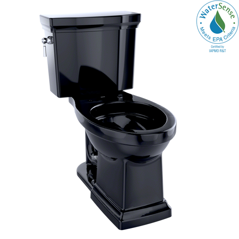 TOTO Promenade II 1G Two-Piece Elongated 1.0 GPF Universal Height Toilet, Ebony, Vitreous China, CST404CUF#51