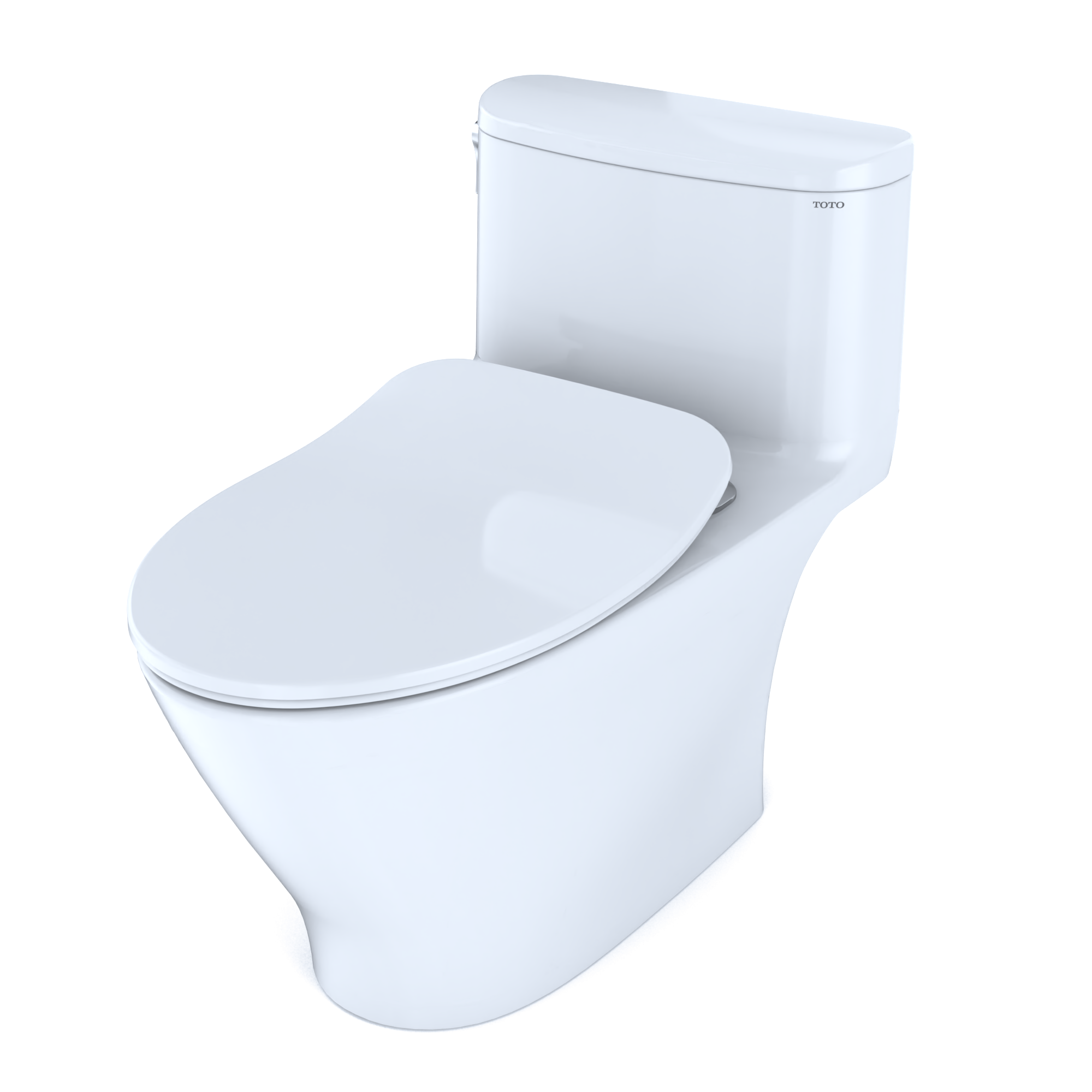 TOTO Nexus 1G One-Piece Elongated 1.0 GPF Universal Height Toilet with CEFIONTECT and SS234 SoftClose Seat, WASHLET+ Ready, Cotton White, Vitreous China, MS642234CUFG#01