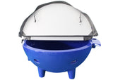 ALFI brand Circle Bathtub, Dark Blue, FireHotTub-DB