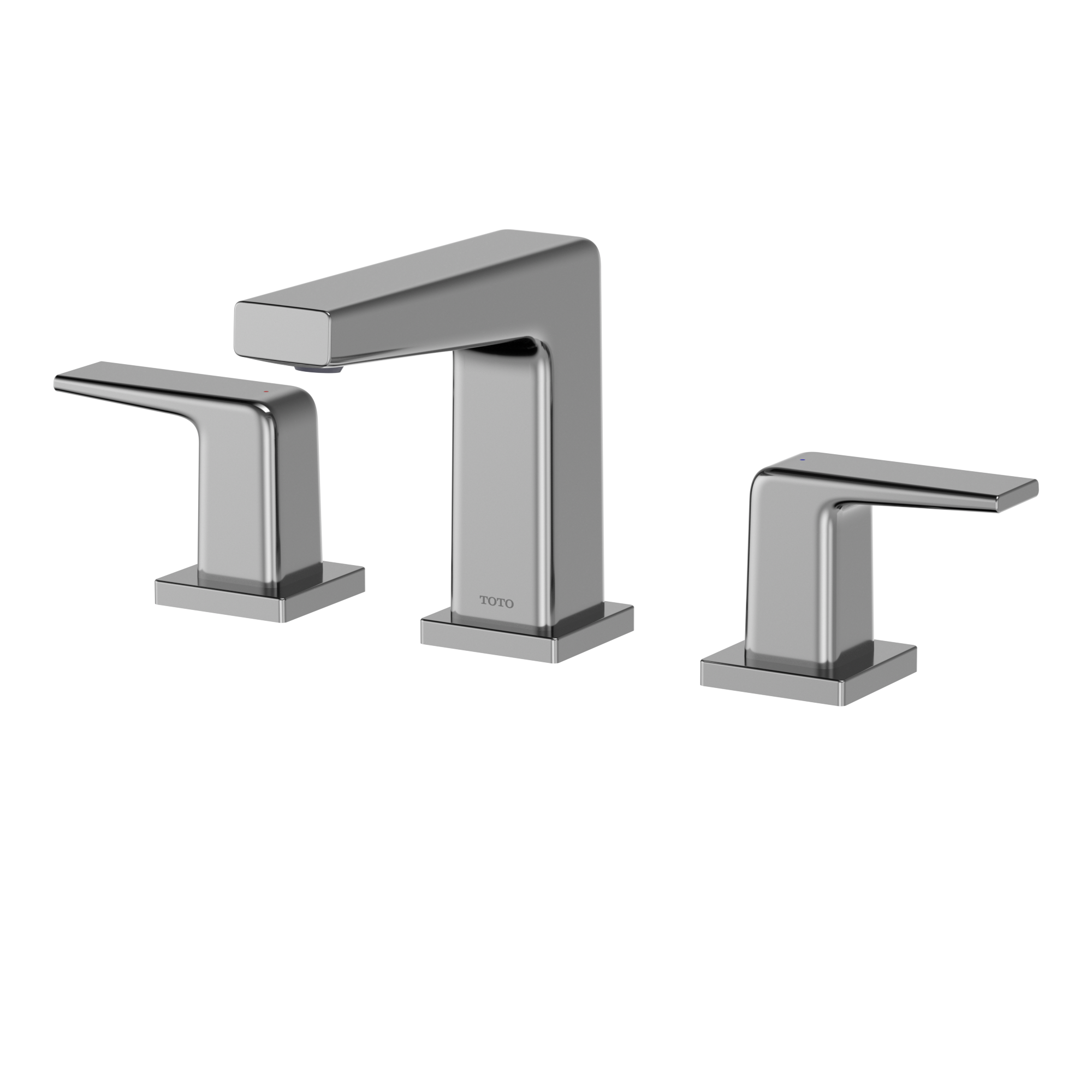 TOTO GB Series 1.2 GPM Two Handle Widespread Bathroom Sink Faucet with Drain Assembly, Polished Chrome, Brass, TLG10201U#CP