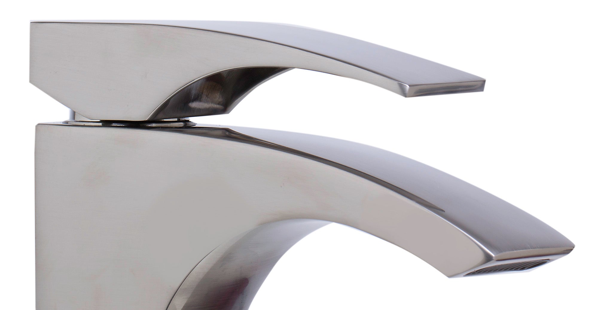 ALFI Tall Brushed Nickel Single Lever Bathroom Faucet, AB1587-BN