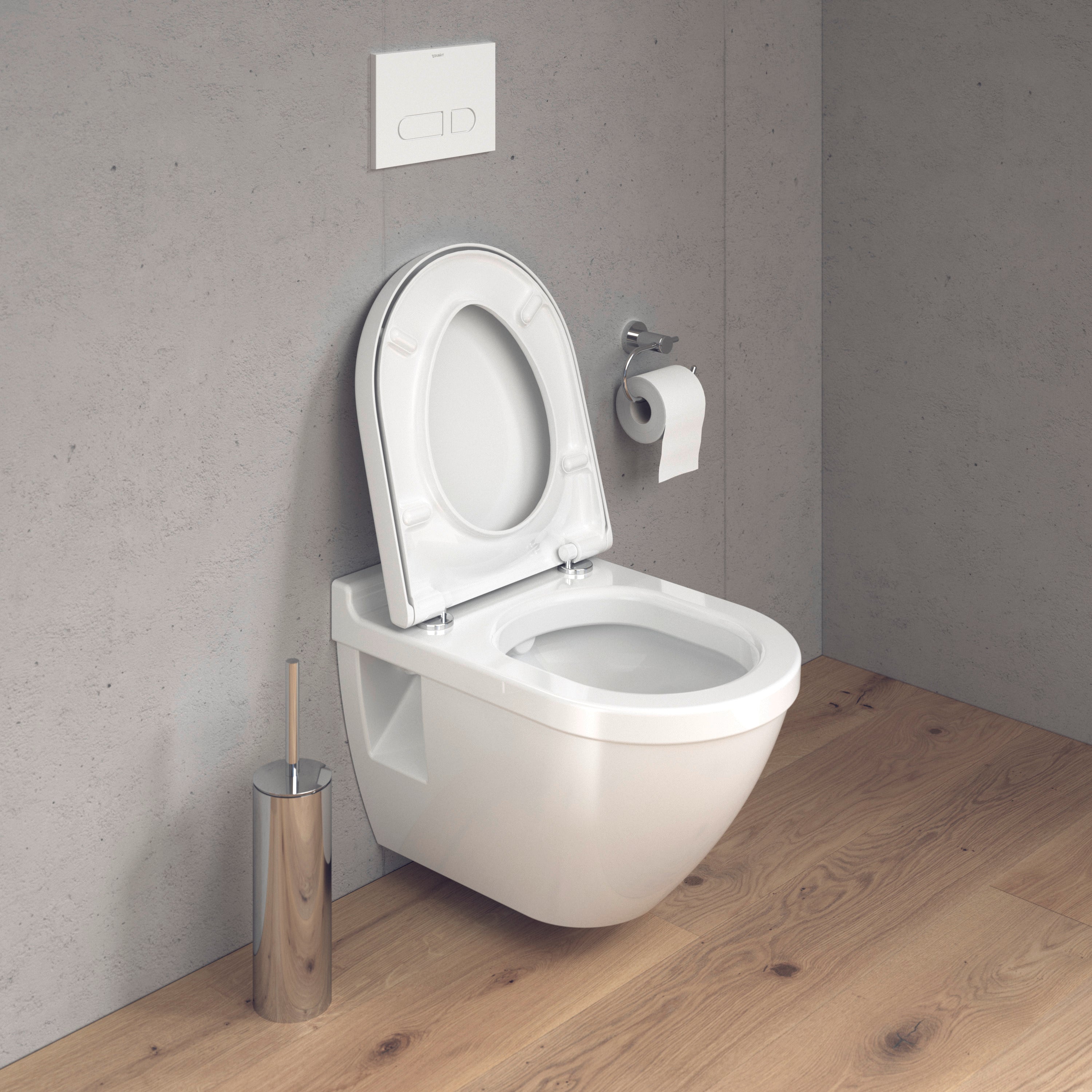 Starck 3 Elongated Slow Close Toilet Seat in White