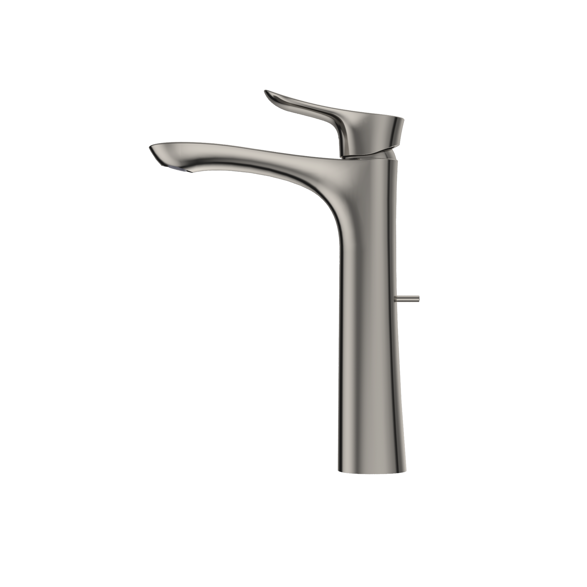 TOTO GO 1.2 GPM Single Handle Vessel Bathroom Sink Faucet with COMFORT GLIDE Technology, Polished Nickel, Brass, TLG01307U#PN