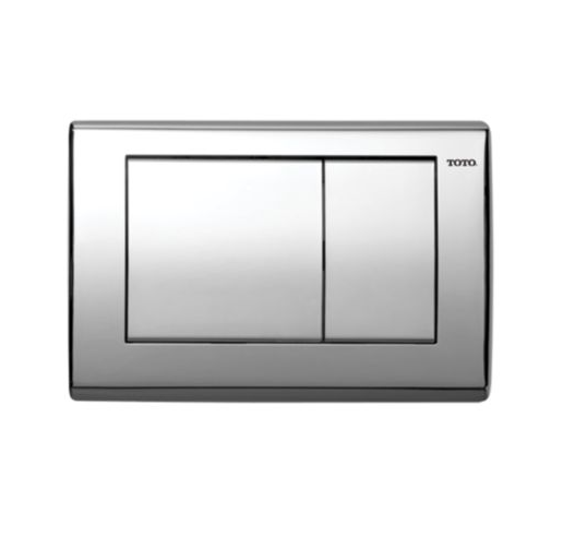 TOTO Rectangular Convex Push Plate For Select DUOFIT In-Wall Tank System, Stainless Steel, YT820#SS