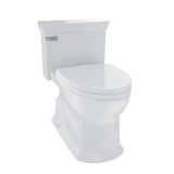 TOTO Eco Soire One Piece Elongated 1.28 GPF Universal Height Skirted Toilet with CEFIONTECT, Colonial White, Vitreous China, MS964214CEFG#11