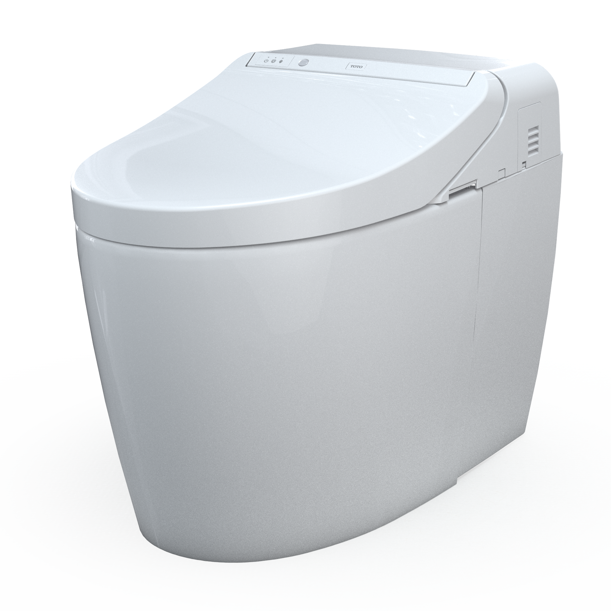 TOTO WASHLET G450 1.0 or 0.8 GPF Smart Toilet with Integrated Bidet Seat and CEFIONTECT, Cotton White, Vitreous China|Plastic, MS922CUMFG#01