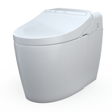 TOTO WASHLET G450 1.0 or 0.8 GPF Smart Toilet with Integrated Bidet Seat and CEFIONTECT, Cotton White, Vitreous China|Plastic, MS922CUMFG#01