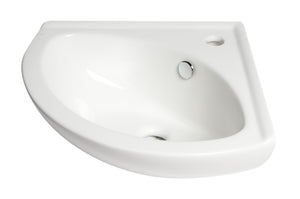 Alternate Image for ALFI brand 22" x 18.63" Oval Wall Mount Porcelain Bathroom Sink, White, 1 Faucet Hole, ABC120