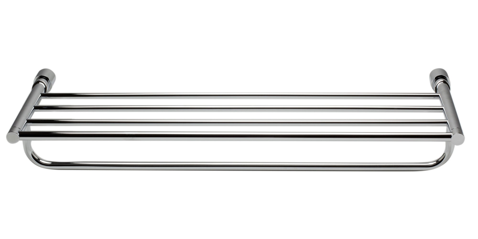 ALFI brand AB9523 Polished Chrome 24 inch Towel Bar & Shelf Bathroom Accessory, Brass