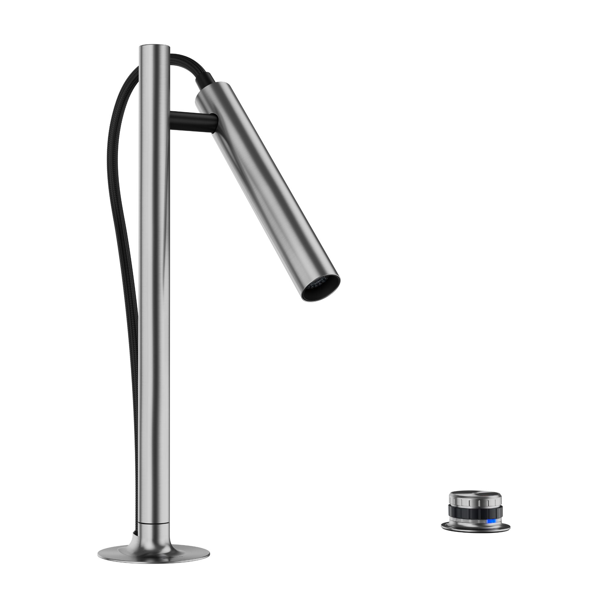 Blanco Luneoo Pull-Down Dual-Spray Kitchen Faucet with Push Button Activation, 1.5 GPM - Stainless Steel