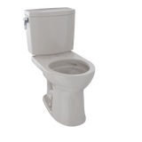 TOTO Drake II 1G Two-Piece Round 1.0 GPF Universal Height Toilet with CEFIONTECT, Sedona Beige, Vitreous China, CST453CUFG#12