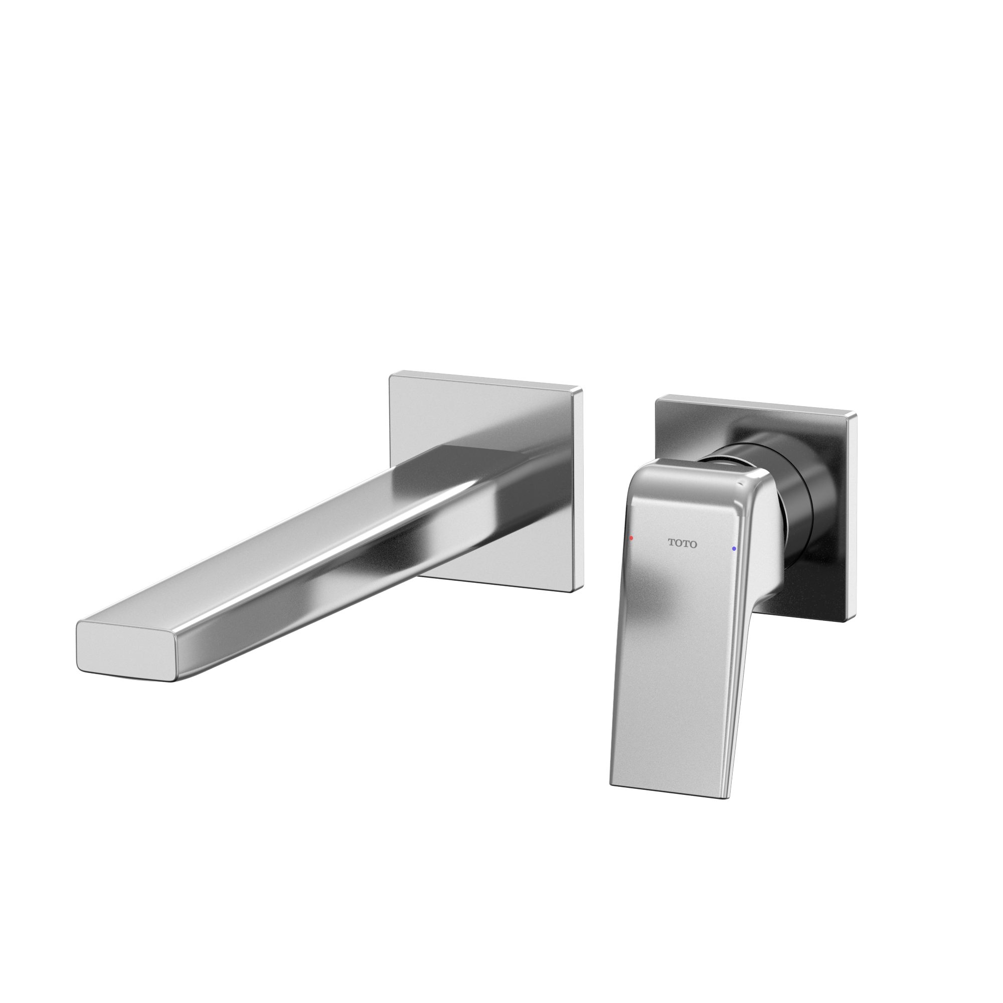 TOTO GB 1.2 GPM Wall-Mount Single-Handle Long Bathroom Faucet with COMFORT GLIDE Technology, Polished Chrome, Brass, TLG10308U#CP