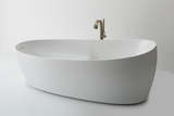 Toto 87" Galaline Reinforced Marble Flotation Bathtub with Zero Dimension and Hydrohands, Gloss White, PJYD2200PWEU#GW