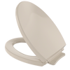 TOTO SoftClose Non Slamming, Slow Close Elongated Toilet Seat and Lid, Bone, Plastic, SS114#03