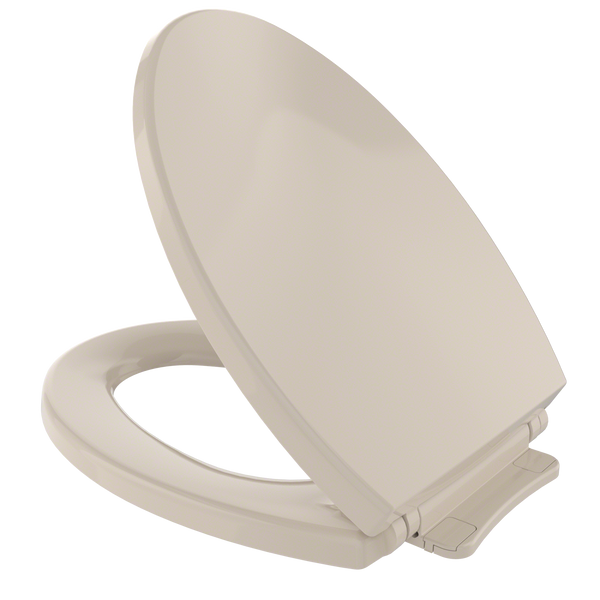 TOTO SoftClose Non Slamming, Slow Close Elongated Toilet Seat and Lid, Bone, Plastic, SS114#03