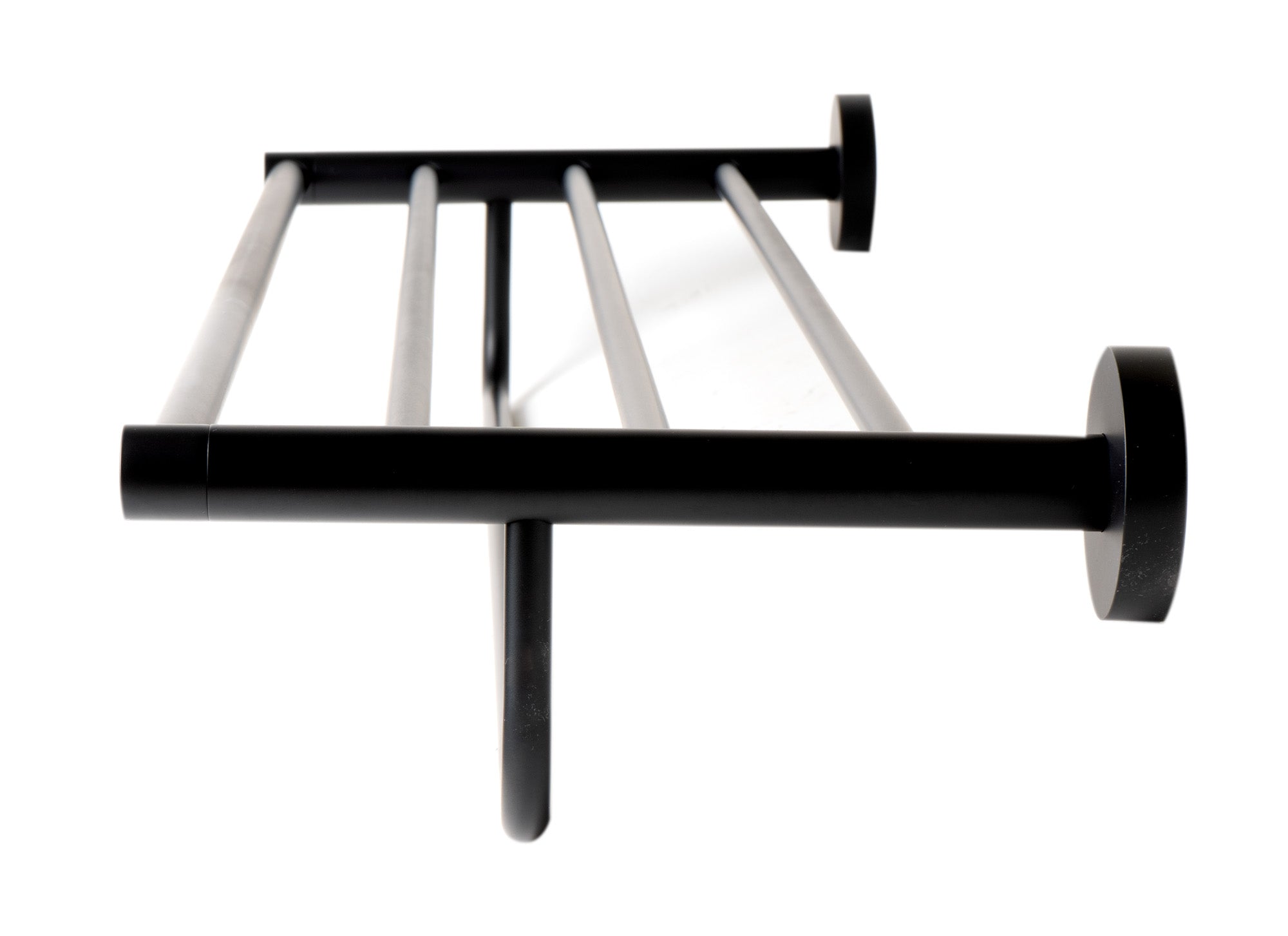 ALFI brand AB9538-BM Black Matte 26" Towel Bar & Shelf, Brass