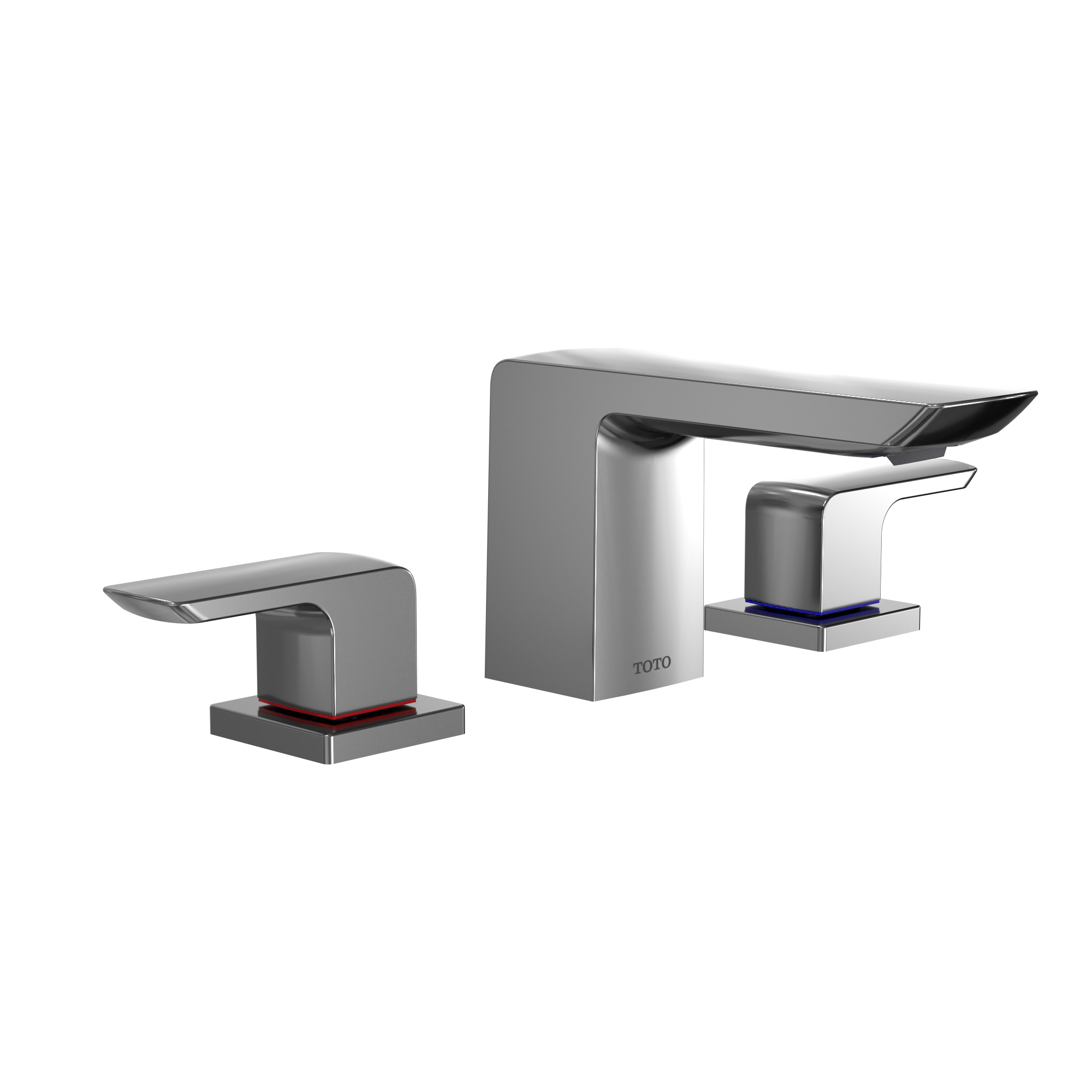 TOTO GR Series 1.2 GPM Two Handle Widespread Bathroom Sink Faucet with Drain Assembly, Polished Chrome, Brass, TLG02201U#CP
