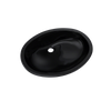 TOTO Dantesca Oval Undermount Bathroom Sink, Ebony, Vitreous China, LT597#51