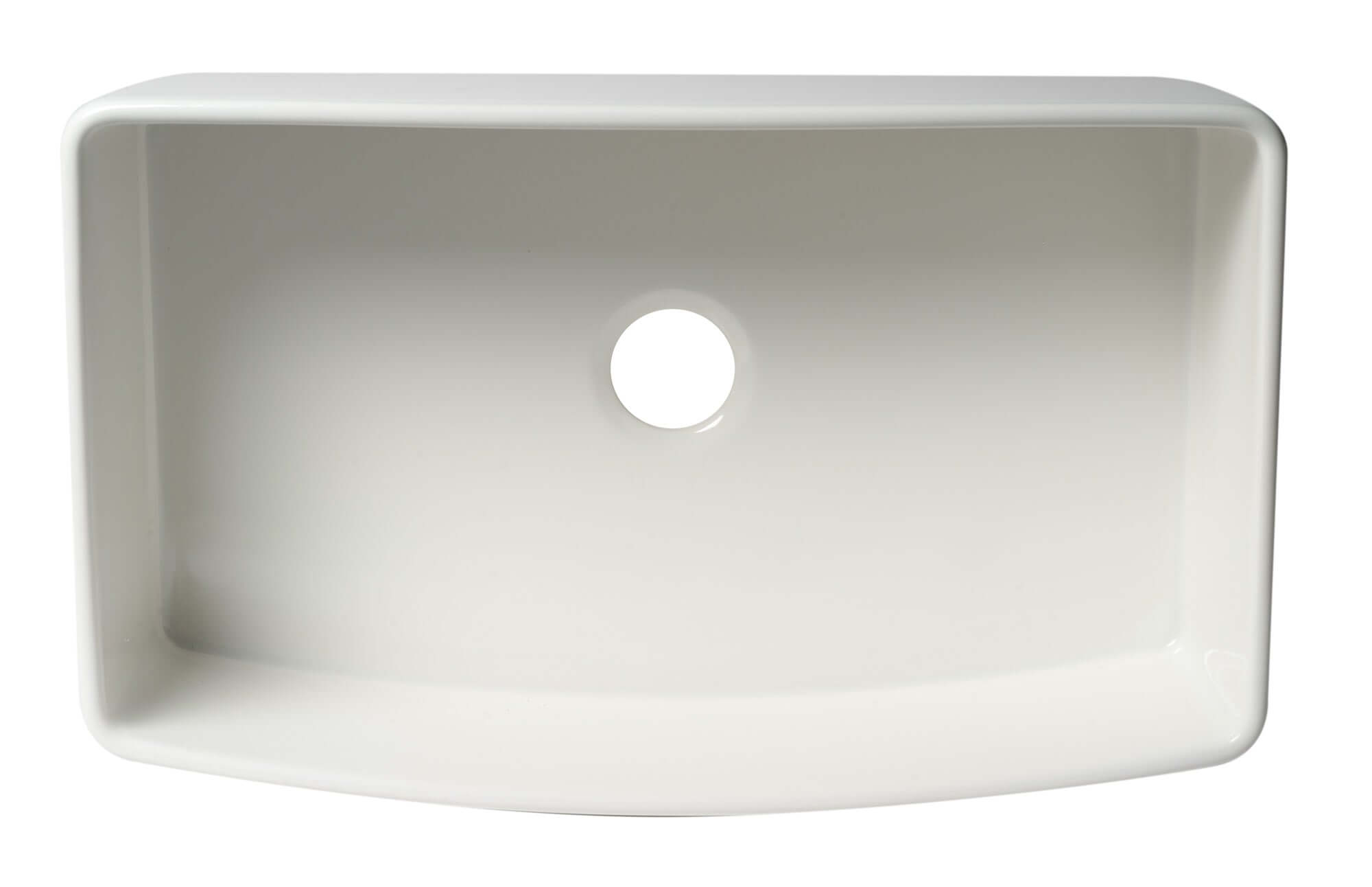 ALFI brand 33" Fireclay Farmhouse Sink with Accessories, White, ABFC3320S-W