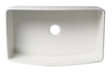 ALFI brand 33" Fireclay Farmhouse Sink with Accessories, White, ABFC3320S-W