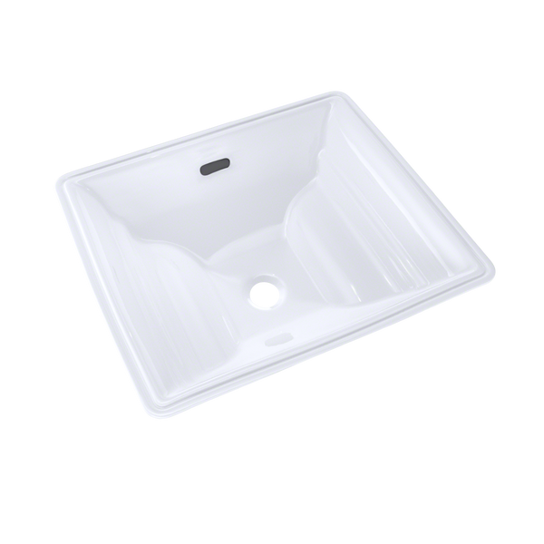 TOTO Aimes Rectangular Undermount Bathroom Sink with CEFIONTECT, Cotton White, Vitreous China, LT626G#01