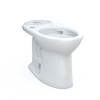 TOTO Drake Elongated Universal Height TORNADO FLUSH Toilet Bowl with CEFIONTECT, WASHLET+ Ready, Cotton White, Vitreous China, C776CEFGT40#01