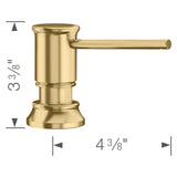 Blanco Empressa Soap Dispenser - Satin Gold, Brass, 442987