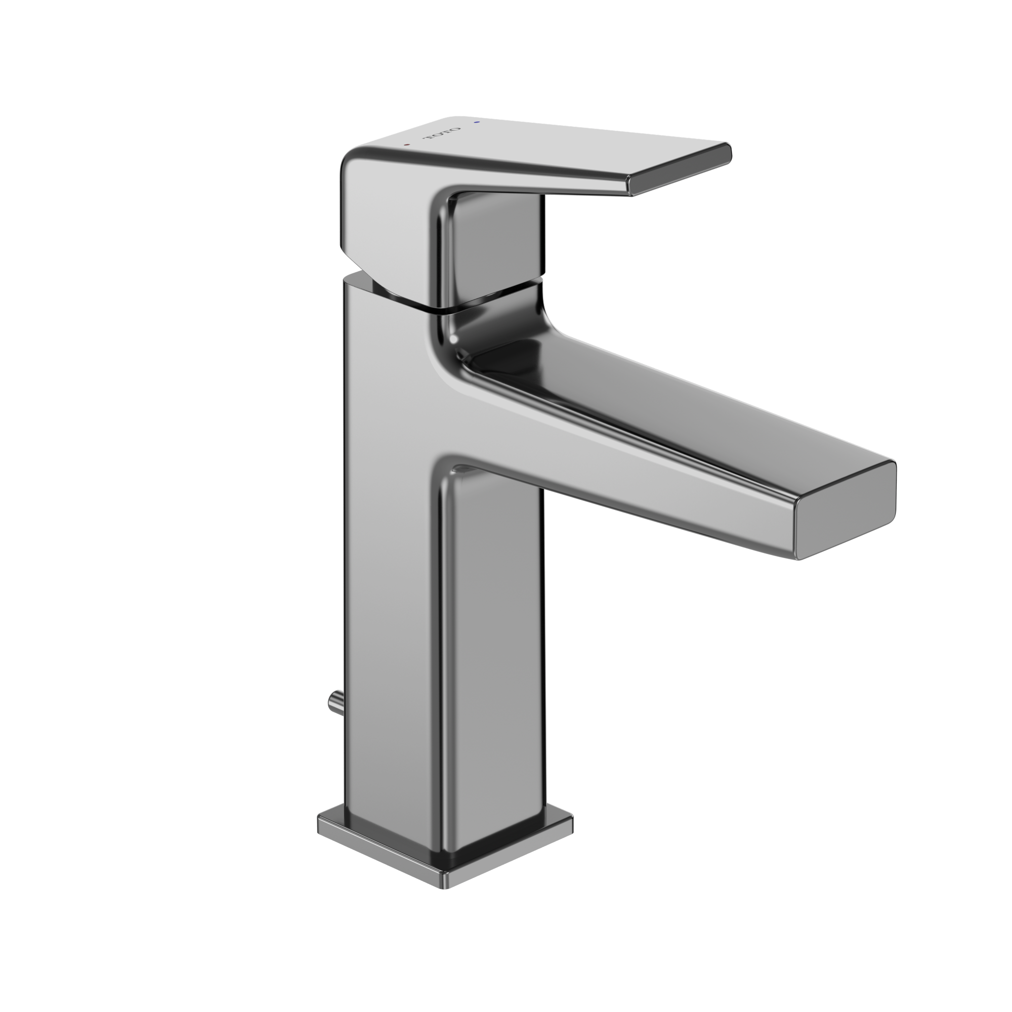 TOTO GB Series 1.2 GPM Single Handle Bathroom Sink Faucet with COMFORT GLIDE Technology and Drain Assembly, Polished Chrome, Brass, TLG10301U#CP