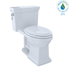 TOTO Promenade II 1G One-Piece Elongated 1.0 GPF Universal Height Toilet with CEFIONTECT, Cotton White, Vitreous China, MS814224CUFG#01