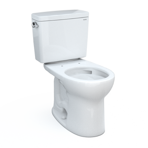 Alternate Image for TOTO Drake Two-Piece Round 1.6 GPF Universal Height TORNADO FLUSH Toilet with CEFIONTECT, Cotton White, Vitreous China, CST775CSFG#01