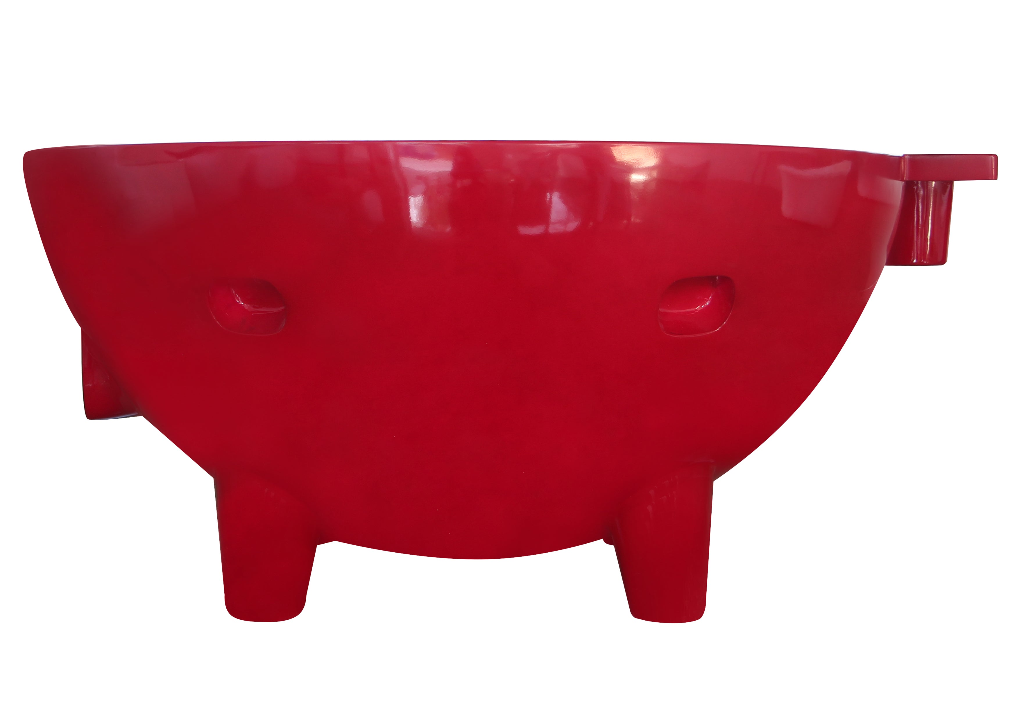 ALFI brand Circle Bathtub, Red, FireHotTub-RW