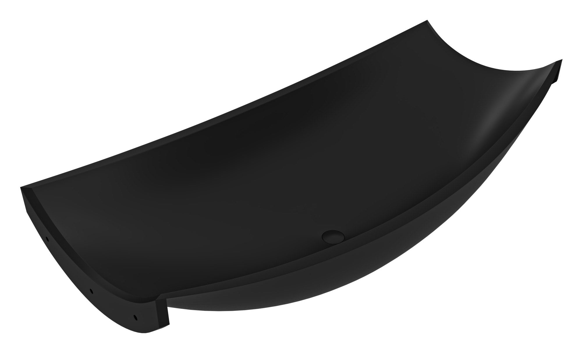 ALFI brand 71" Solid Surface Resin Free Standing Oval Bathtub, Black Matte, HammockTub2-BM