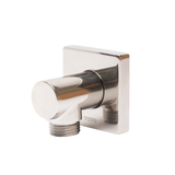 TOTO Wall Outlet for Handshower, Square, Brushed Nickel, Brass, Polished Nickel, TBW02013U#PN