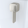 TOTO Trip Lever Handle w/ Spud and Mounting Nut, Left Hand, Brushed Nickel, THU416#BN