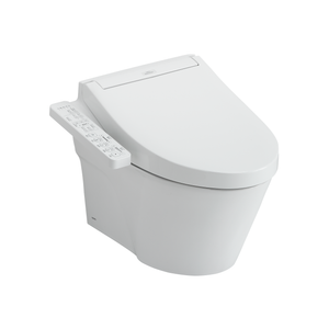 Alternate Image for TOTO WASHLET+ AP Wall-Hung Elongated Toilet and WASHLET C2 and DuoFit In-Wall 0.9 and 1.28 GPF Dual-Flush Tank System, Matte Silver, Vitreous China|Plastic, CWT4263074CMFG#MS