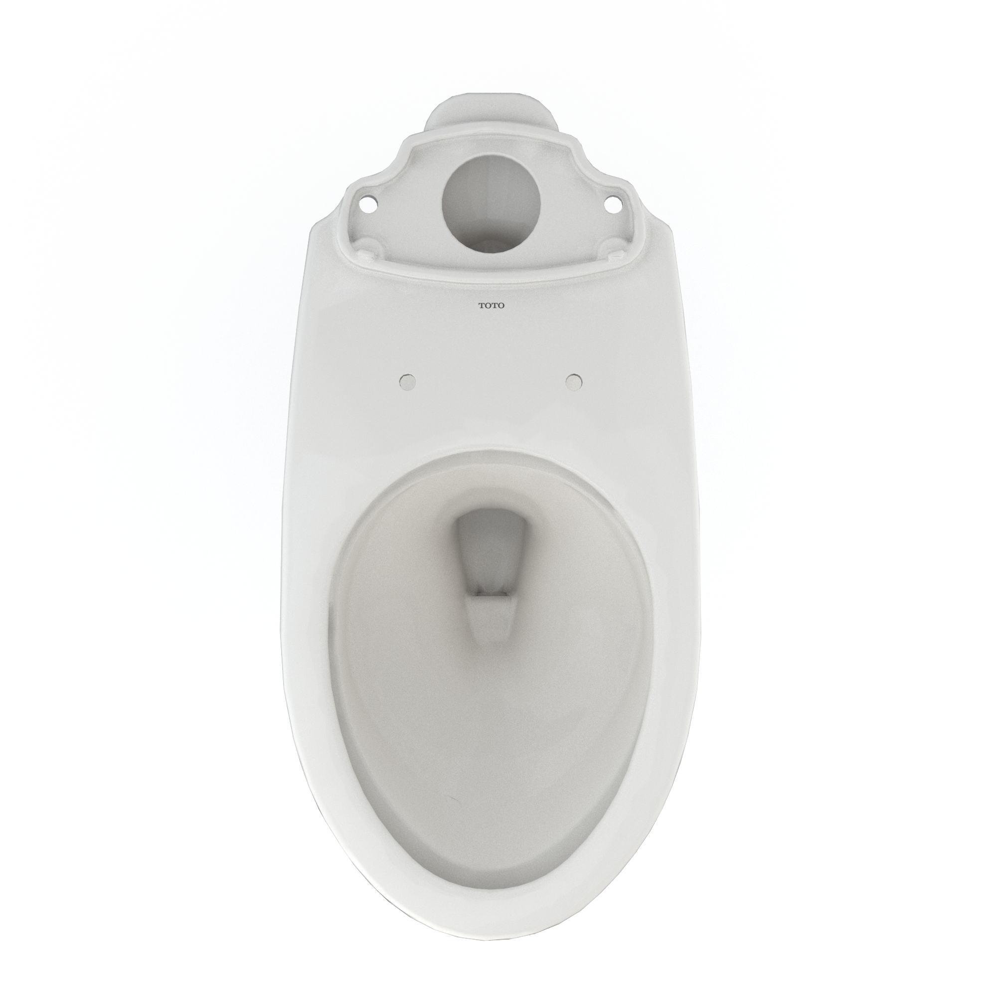 TOTO Drake Elongated Universal Height TORNADO FLUSH Toilet Bowl with CEFIONTECT, Colonial White, Vitreous China, C776CEFG#11