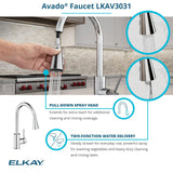 Elkay Crosstown 26" Undermount Stainless Steel Kitchen Sink with Faucet, Polished Satin, 18 Gauge, ECTRU24179RTFCC